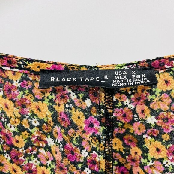 Black Tape Womens Trendy Plus Size X Floral Smocked Solid Dress Long Sleeves $79 - Picture 5 of 7